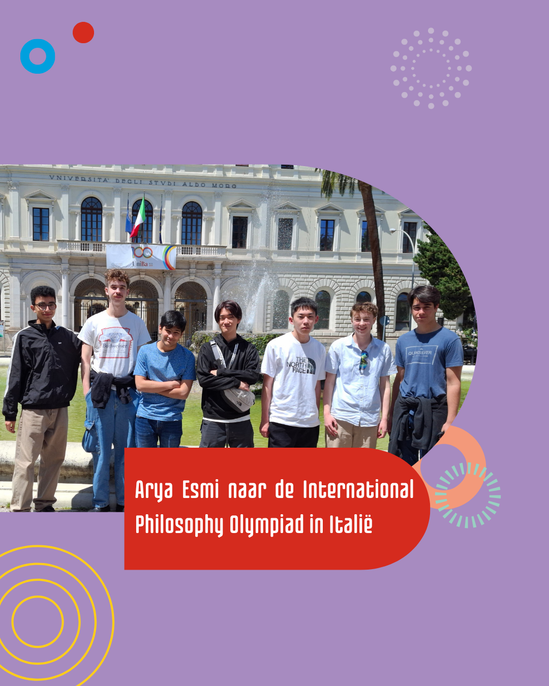 Arya Esmi naar de International Philosophy Olympiad in Italië!