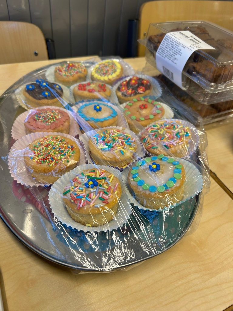 Kerstviering met allemaal lekkers